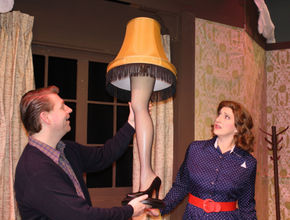 Tim Dominicus and Shana Kulhavy in A Christmas Story: The Musical
