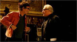 Keith Richards and Martin Scorsese in Shine a Light