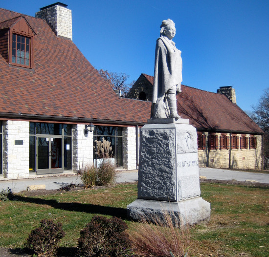 Black Hawk statue. Photo by Bruce Walters.