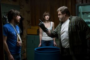 John Gallagher Jr., Mary Elizabeth Winstead, and John Goodman in 10 Cloverfield Lane