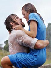 Ryan Gosling and Rachel McAdams in The Notebook