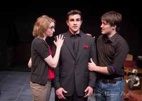 Anna Tunnicliff, Jordan Smith, and Tyler Henning in The 13th of Paris, photo by Captured Moment Photos