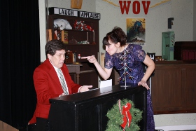 Steve Trainor and Leigh Van Winkle in A 1940s Radio Christmas Carol