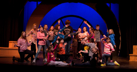 ensemble members in Davenport Junior Theatre's 20,000 Leagues Under the Sea