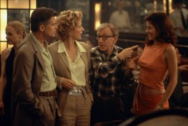 Treat Williams, Tea Leoni, Woody Allen, and Debra Messing in Hollywood Ending