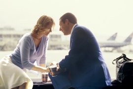 Emily Watson and Adam Sandler in Punch-Drunk Love