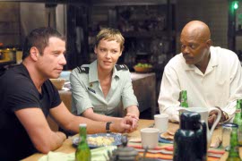 John Travolta, Connie Nielsen, and Samuel L. Jackson in Basic