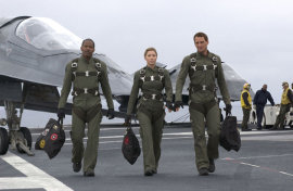 Jamie Fozz, Jessica Biel, and Josh Lucas in Stealth