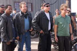 Martin Lawrence, Tim Allen, John Travolta, and William H. Macy in Wild Hogs
