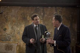 Colin Firth and Geoffrey Rush in The King's Speech
