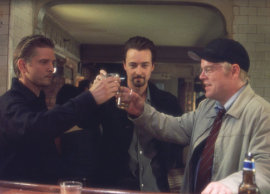 Barry Pepper, Edward Norton, and Philip Seymour Hoffman in 25th Hour