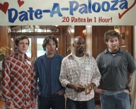 Steve Carell, Paul Rudd, Romany Malco, and Seth Rogen in The 40-Year-Old Virgin
