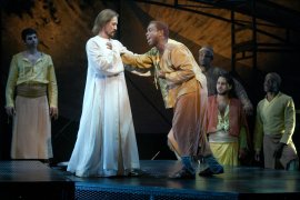 Ted Neeley and Corey Glover in Jesus Christ Superstar