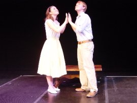 Erin O'Shea and Jack Kloppenborg in The Fantasticks