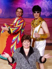 Dallas Drummond, Chris Castle, and Nathan Batles in Joseph & the Amazing Technicolor Dreamcoat
