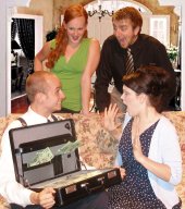 Ben Mason, Sarah Dothage, Jeremy Day, and Cassandra Marie Nuss in Funny Money