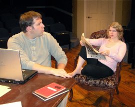 Jeremy Mahr and Maggie Woolley in Arcadia