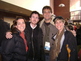 Laura Pappas, Sugar director Ryan Fleck, Sugar producer Jamie Patricof, and Ann K. Nicknish