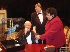 Dave Rash, Don Hazen, and Mary McCarter in Light Up the Sky