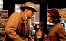 Jeff Daniels and Mia Farrow in The Purple Rose of Cairo