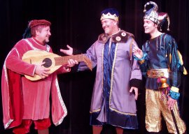 John Weigand, Greg Golz, and Derek Bertelsen in Once Upon a Mattress