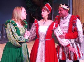 Heather McGonigle, Valeree Pieper, and Joe Urbaitis in Once Upon a Mattress