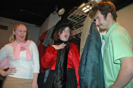Dana Jarrard, Alysa Grimes, and Neil Friberg in Death in Character