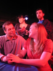 Jonathan Gregoire, Colleen Winters, Abby Van Gerpen, and Andrew Harvey in The Melville Boys