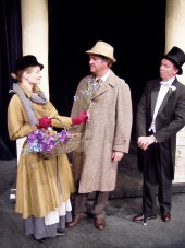 Jenny Winn, Mark McGinn, and Harold Truitt in My Fair Lady