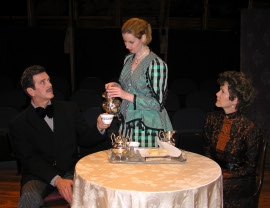 Tom Naab, Molly McLaughlin, and Rebecca May in Angel Street