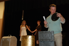Maggie Woolley, Matt Moody, Jaci Entwisle, and J.C. Luxton in The Merchant of Venice