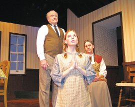 Greg Bouljon, Sydney Crumbleholme, and Karen Decker in Anne of Green Gables