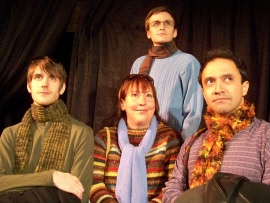 Tyson Danner, Jackie Madunic, James Bleecker, and Jason Platt in Perestroika