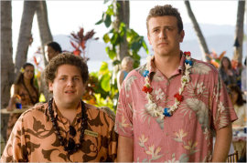 Jonah Hill and Jason Segel in Forgetting Sarah Marshall