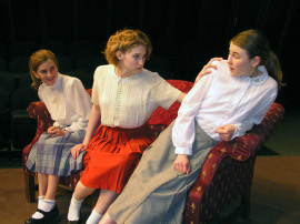 Bennett Stewart, Anna Tunnicliff, and Kylie Jansen in The Children's Hour