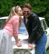 Kaci Scott and Thomas Stewart in Grease