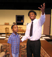 Xavier Marshall and Curtis Lewis in A Raisin in the Sun