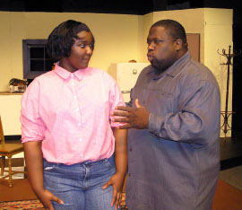 Alysha M. McElroy-Hodges and Amos Lumumba Johnson, Sr. in A Raisin in the Sun