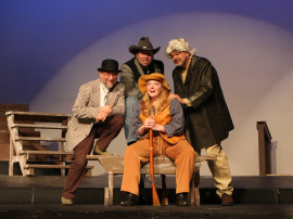 John Wagner, Wayne Hess, Sheri Hess, and Jim Seward in Annie Get Your Gun