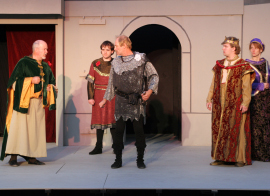 Scott Tunnicliff, Doug Adkins, Bob Hanske, Andy Curtiss, and TeAnna Mirfield in Henry the Sixth: Richard, Duke of York