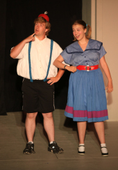 Andy Curtiss and Grace Pheiffer in Thesmophoriazusae