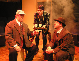 John VanDeWoestyne, Adam Overberg, and Chris White in Around the World in 80 Days