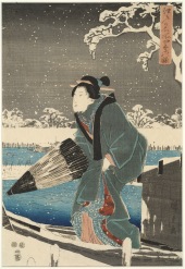 Hiroshige - Lady with a Parasol