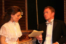 Kimberly Furness and Mike Schulz in Hedda Gabler