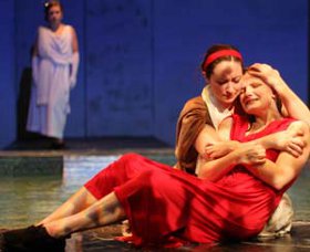 Jacquelyn Schmidt and Samantha Bestvina (foreground) in Metamorphoses