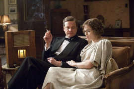 Colin Firth and Helena Bonham Carter in The King's Speech