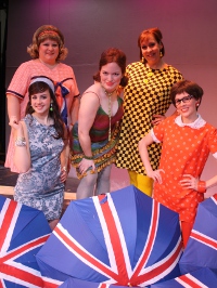 Elisabeth Gonzales, Chris Castle, Christine Goodall, Jackie Madunic, and Sarah Lounsberry in Shout!