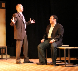 Mike Schulz and Daniel M. Hernandez in Speed-the-Plow