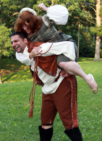 David Cabassa and Angela Rathman in The Taming of the Shrew