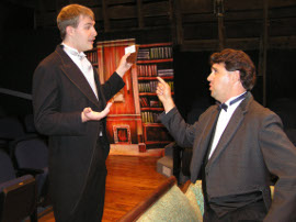Isaac Ritter and Nathan Johnson in The Importance of Being Earnest
